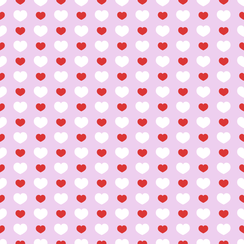 Love red and white seamless background vector material