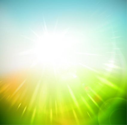 Beautiful spring background vector material