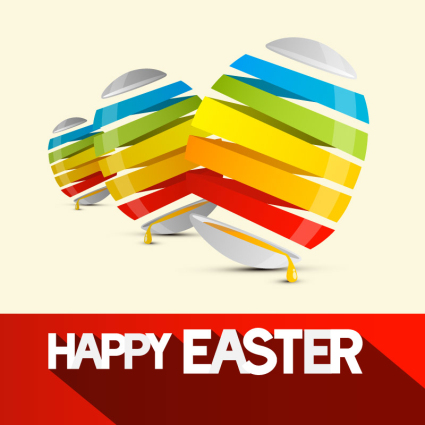 Creative design vector material Ribbon Egg