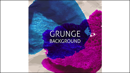 Blue and purple blooming background vector material