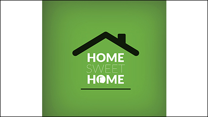 Sweet Home house logo vector material