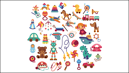 41 models cartoon toy design vector material