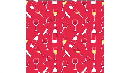 Champagne and glasses seamless background vector material
