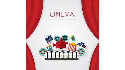 Fine film elements design vector material