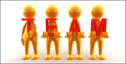 Team 3D little picture material