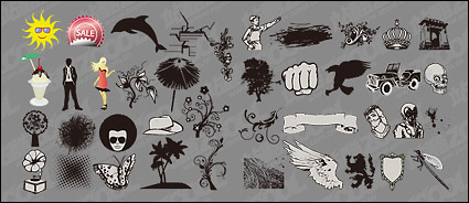 free package design elements vector material