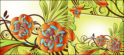 Exquisite decorative flower box vector material