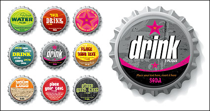 Trend pattern vector material beverage bottle