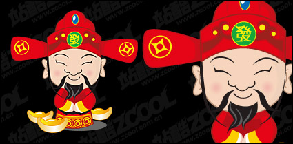 Cute Cartoon Vector Wealth material