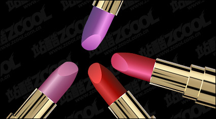 Vector lipstick texture material