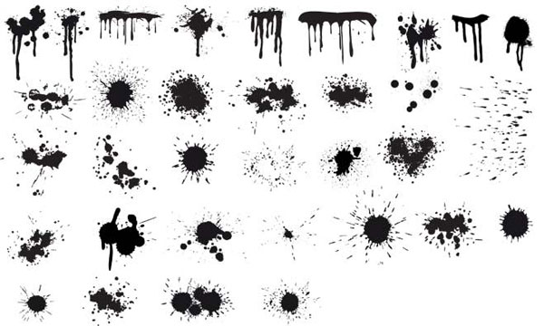 Inkjet, ink spots