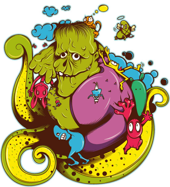 Green Monster Vector 