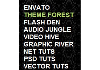 Imitation flash effects and practical code for the menu
