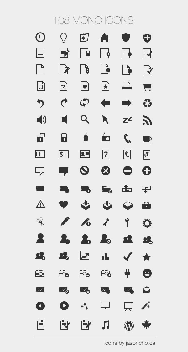 108 simple and practical web design icons png