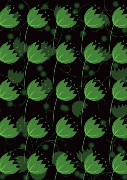 Green leaves vector