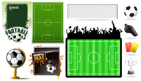 Football Theme Vector material