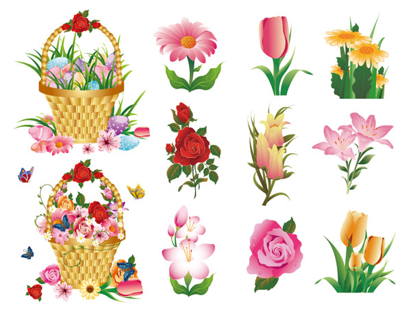 Flower Series Vector material