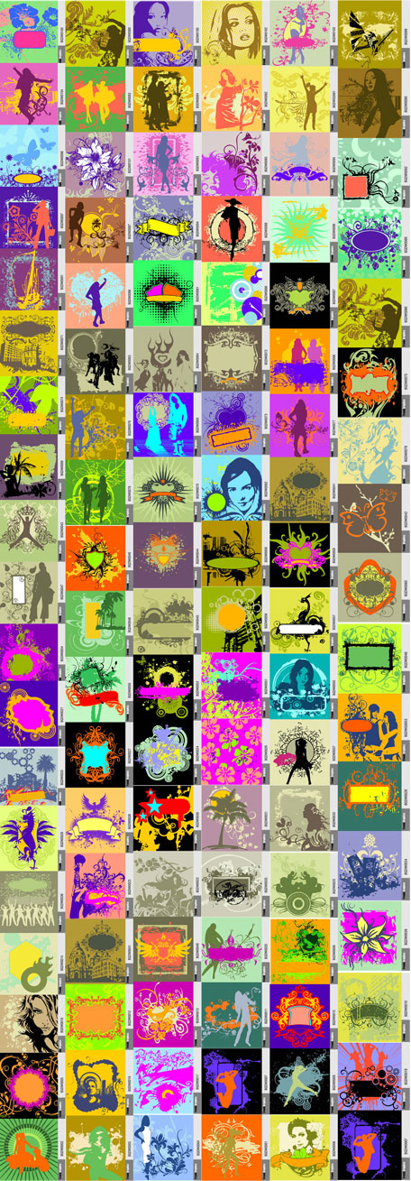 105 Vector design elements of the trend models