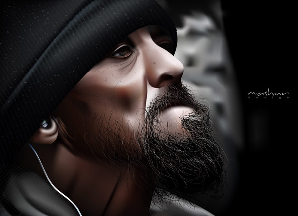 T-bag looks like a man Vector