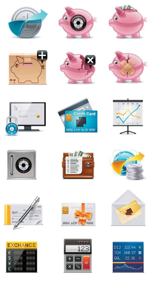 Exquisite icons - vector material