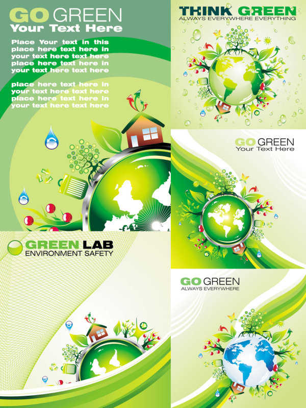 Green Polar cartoon - Vector
