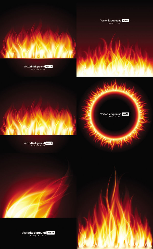 Beautiful flame - Vector