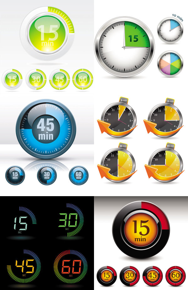 Watches and Instruments - Vector