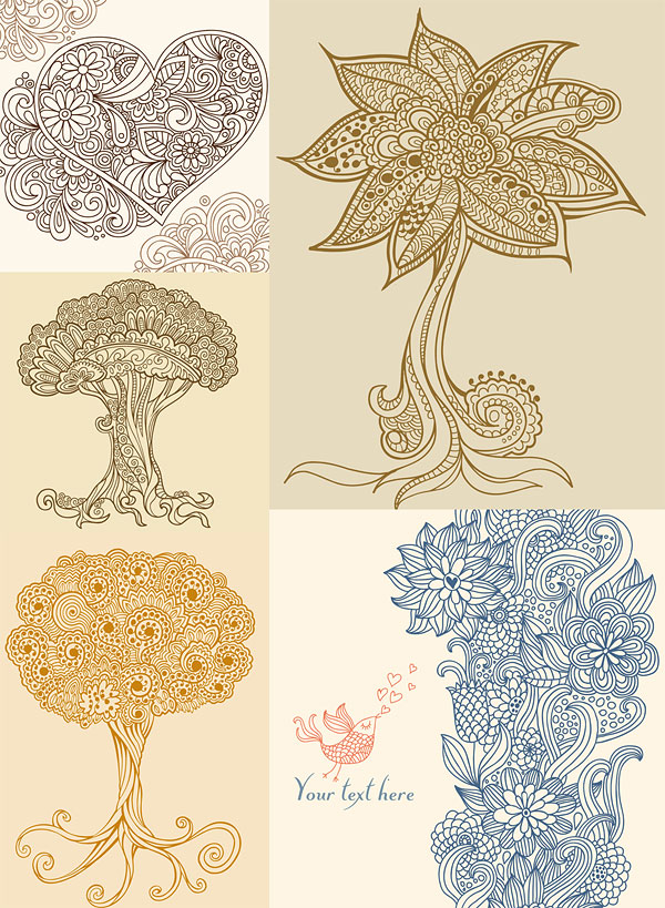 Vector illustration trend lines