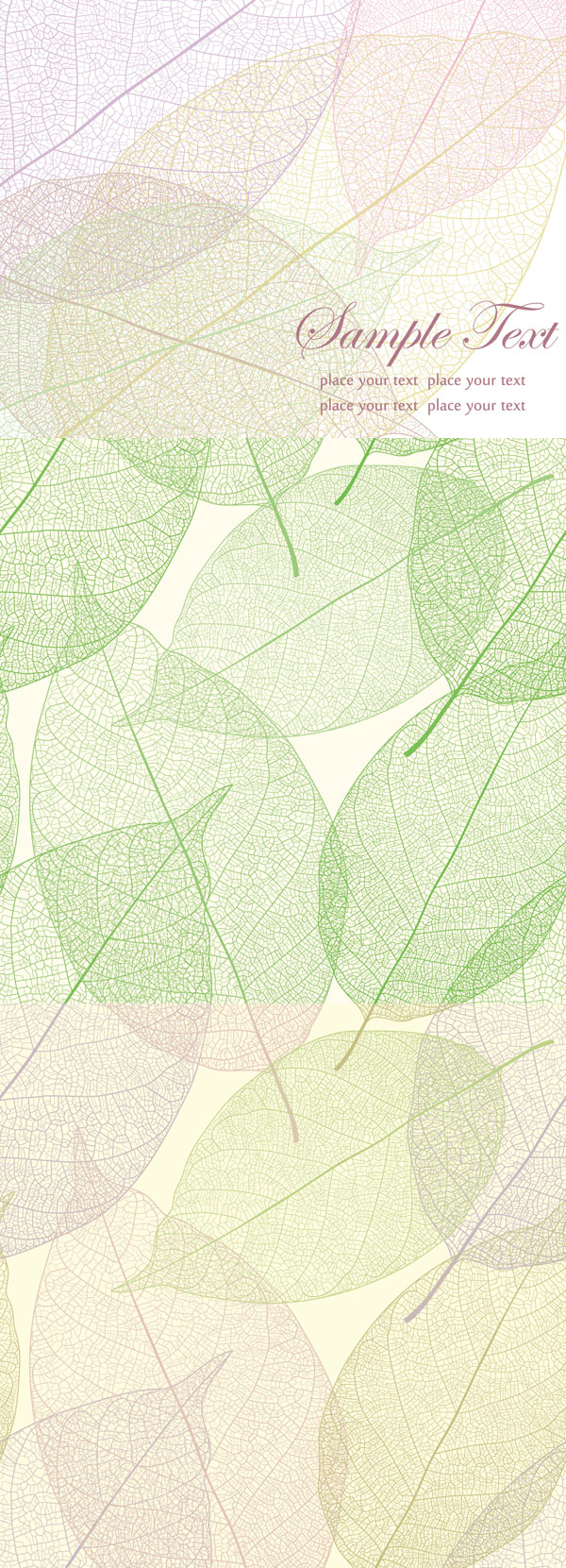 Delicate veins 01 - vector 