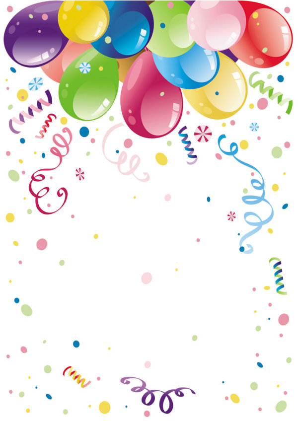 Beautifully colored balloons 02 - vector