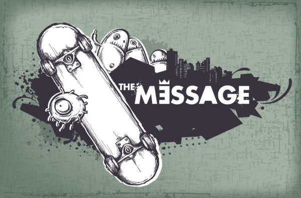 Skateboard vector material
