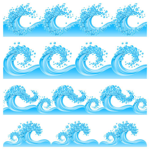 Cartoon spray patterns 01 - Vector