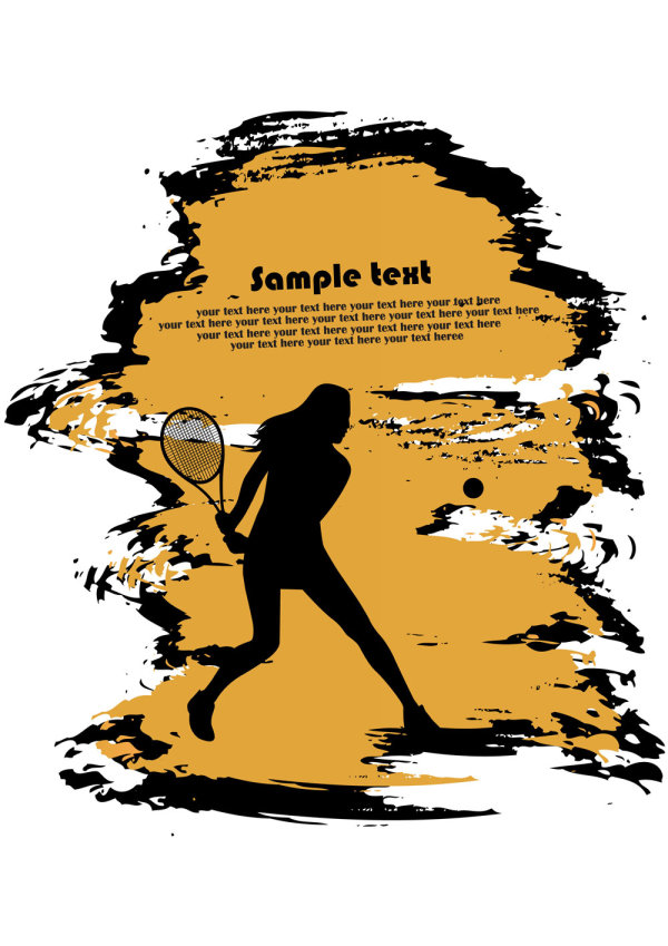 Sports silhouette 02 - vector material