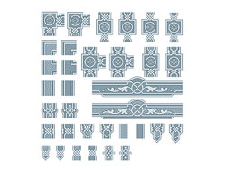 Beautiful lace 02-- vector material