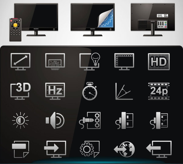 Technology icon 03 - vector material