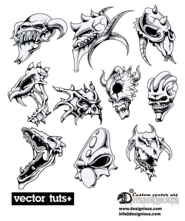 Terror Warcraft avatar 03 - vector material
