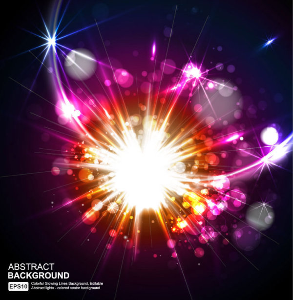 Brilliant sense of science and technology background 03 - vector material