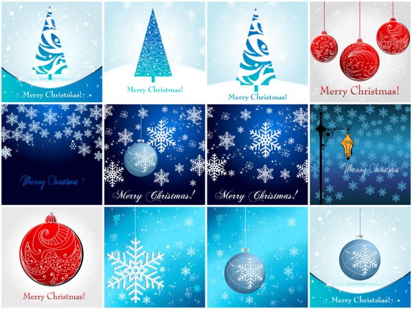 Christmas element material 01 - vector material