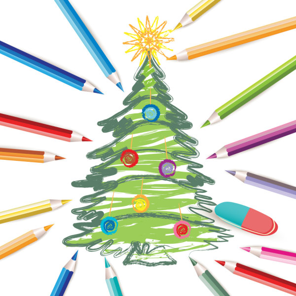 Decorated Christmas Tree 02 - Vector