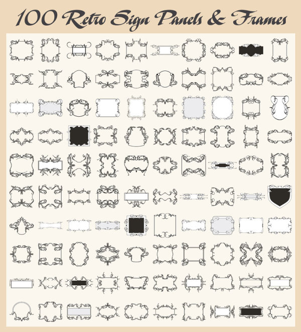 European-style lace border - vector material