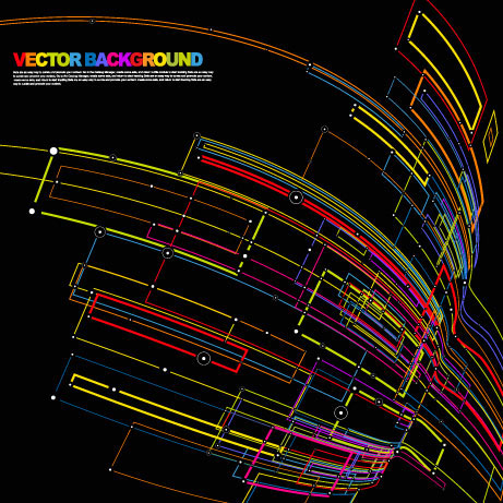 The commercial dynamic flow line 01 - vector material