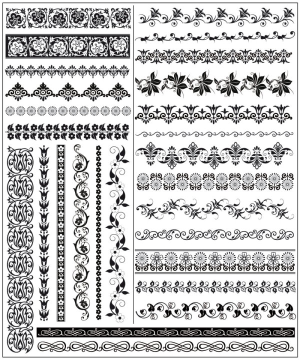 Exquisite lace pattern 01 - vector material