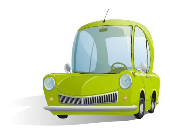 Cartoon car illustrations 01 - vector