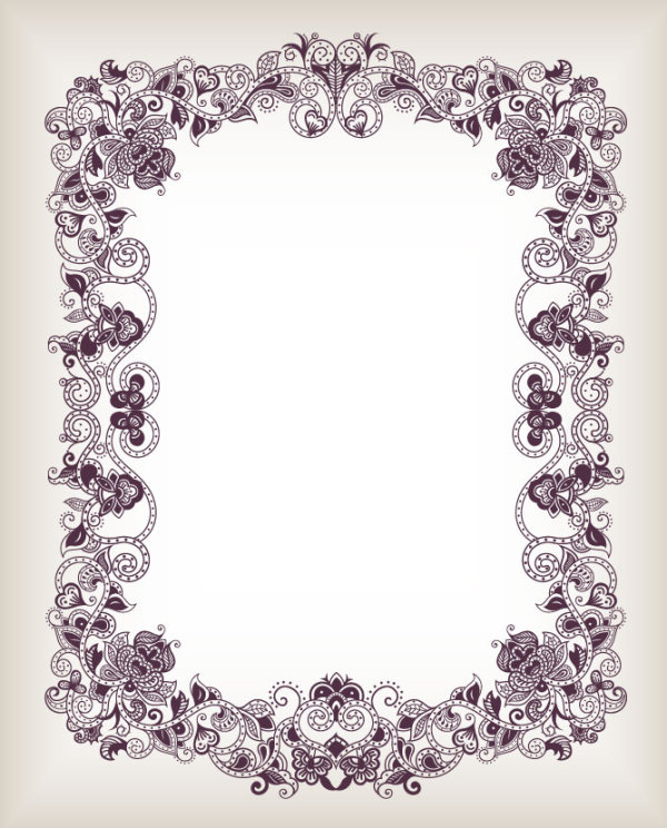 Fine pattern border 05 - vector material