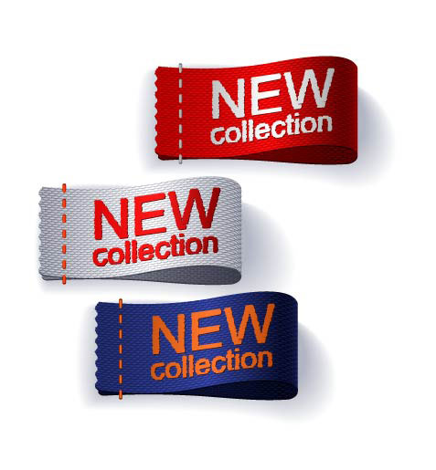 Clothing labels 02 - vector material