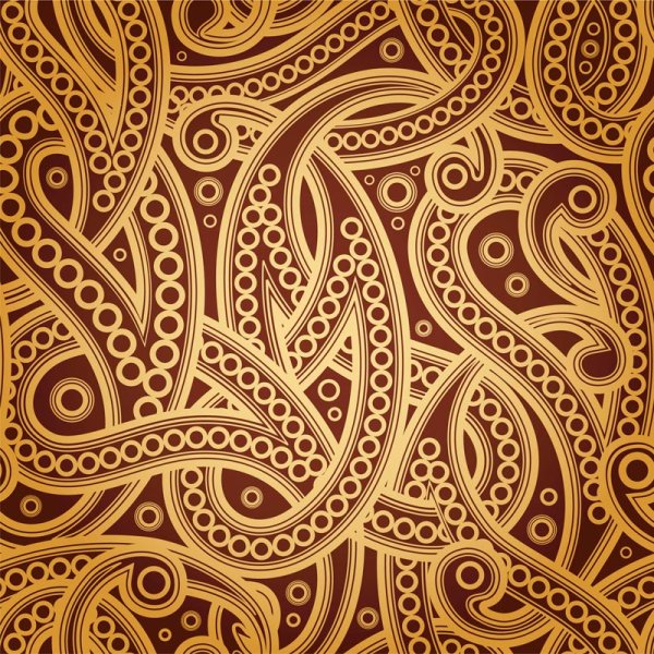 European fine pattern background 05 - vector material