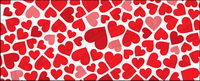 Heart-shaped background material vector