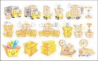 Cute car icon vector material goods-2