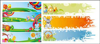 Easter Eggs Feature Vector material