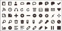 More than 120 practical small icon vector material